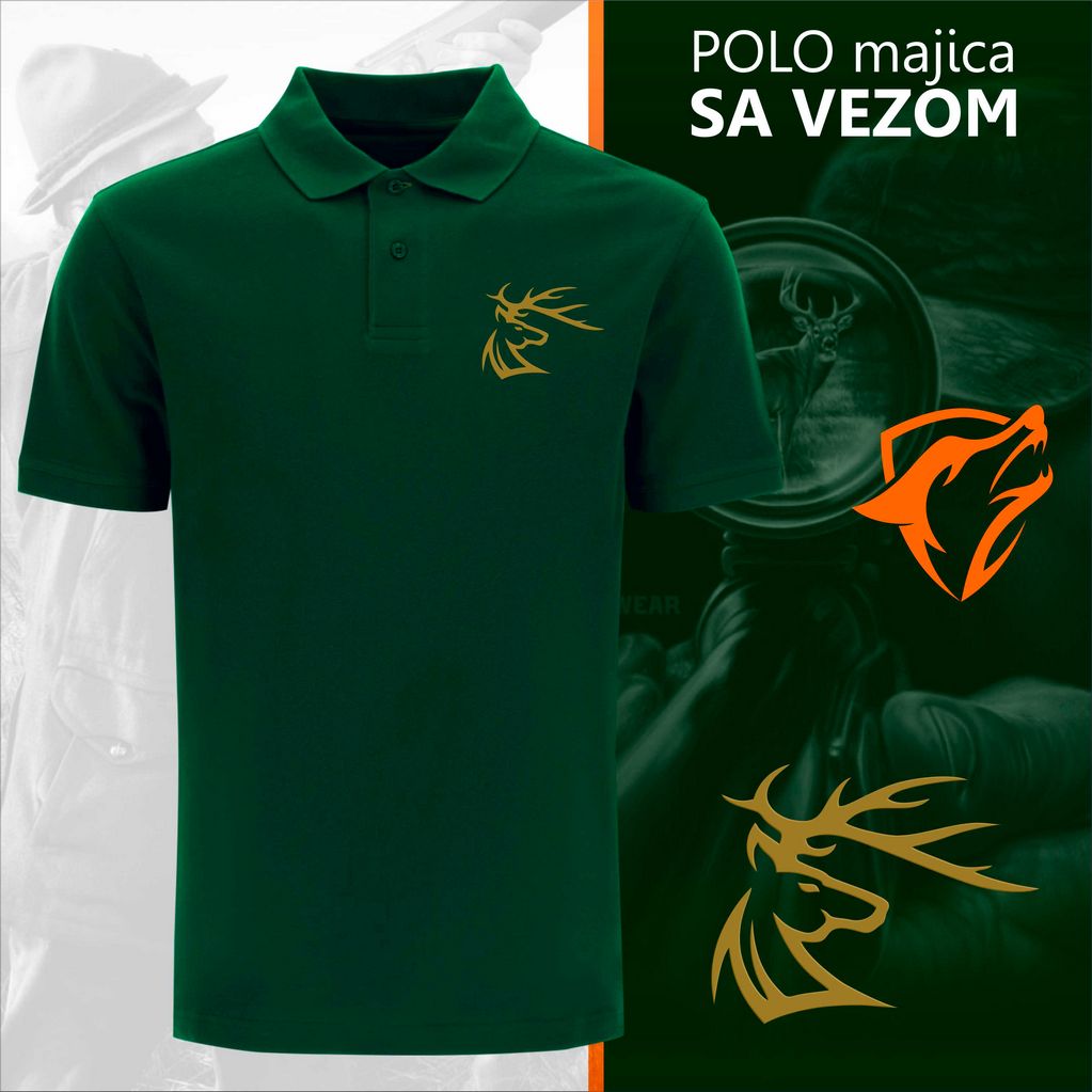 Lovačka polo majica Jelen 3 - Image 3