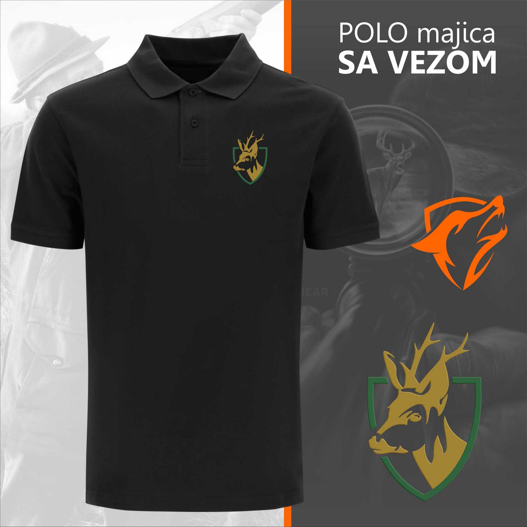 Lovačka polo majica Srndać 1 - Image 4
