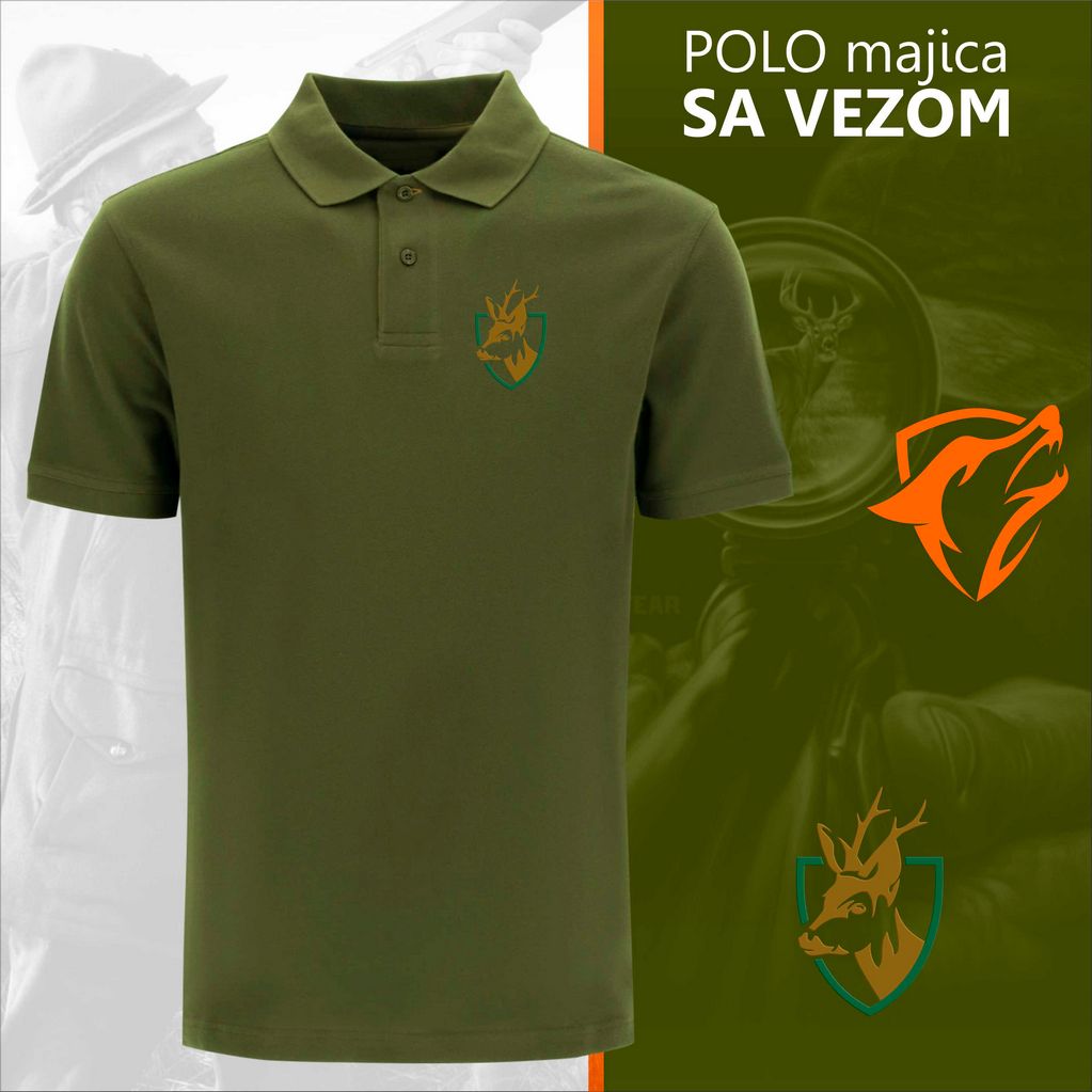 Lovačka polo majica Srndać 1
