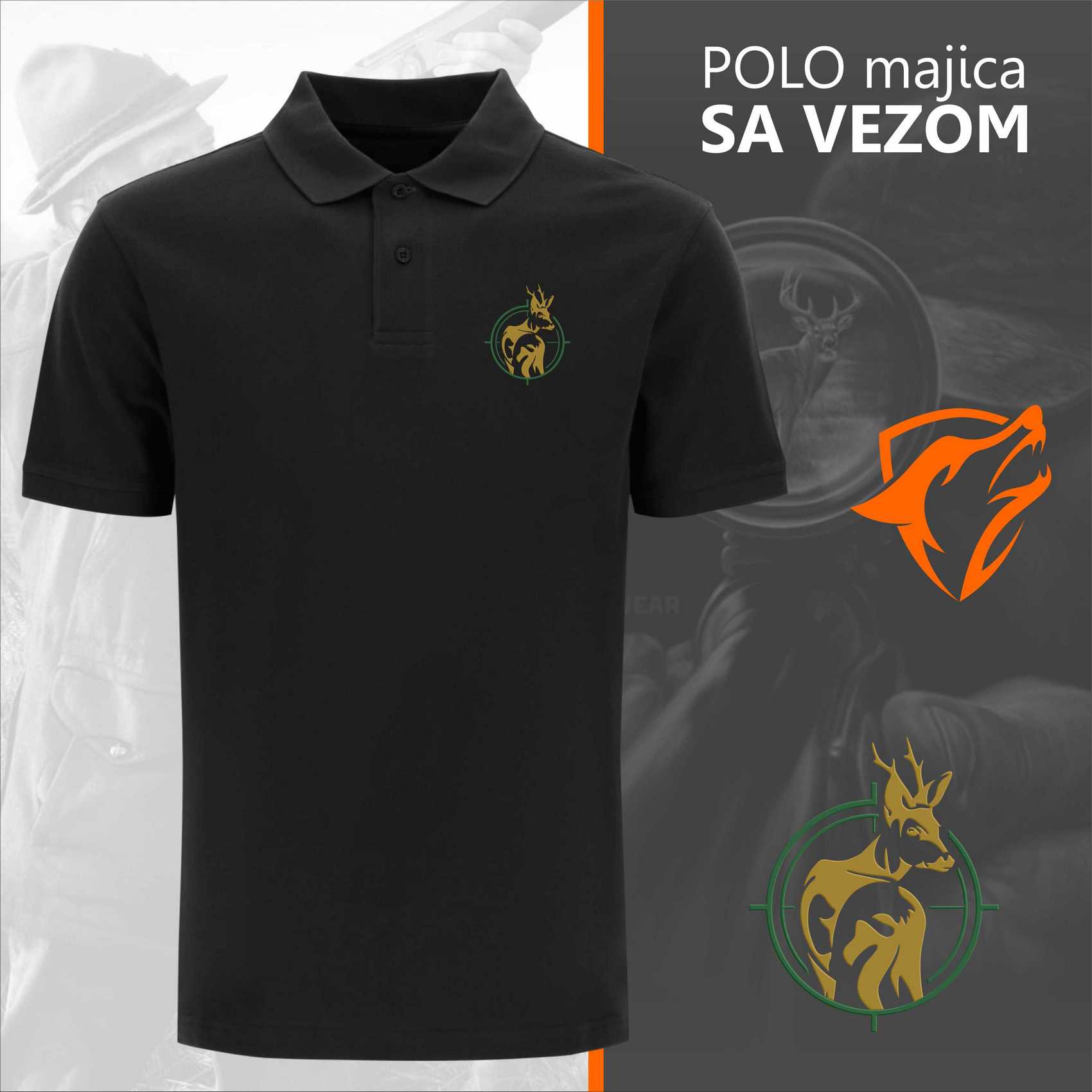 Lovačka polo majica Srndać meta - Image 5