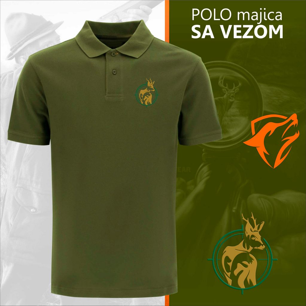 Lovačka polo majica Srndać meta - Image 3