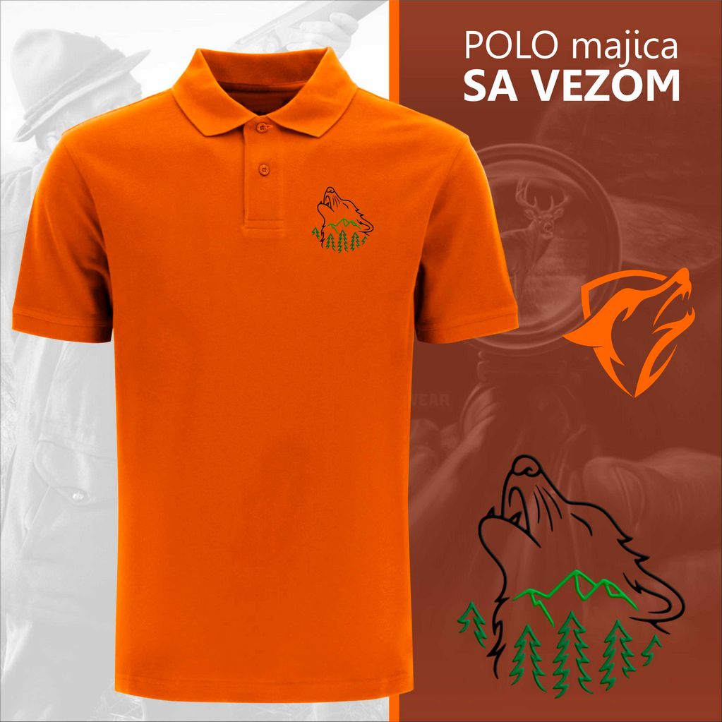 Lovačka polo majica Vuk 1 - Слика 4