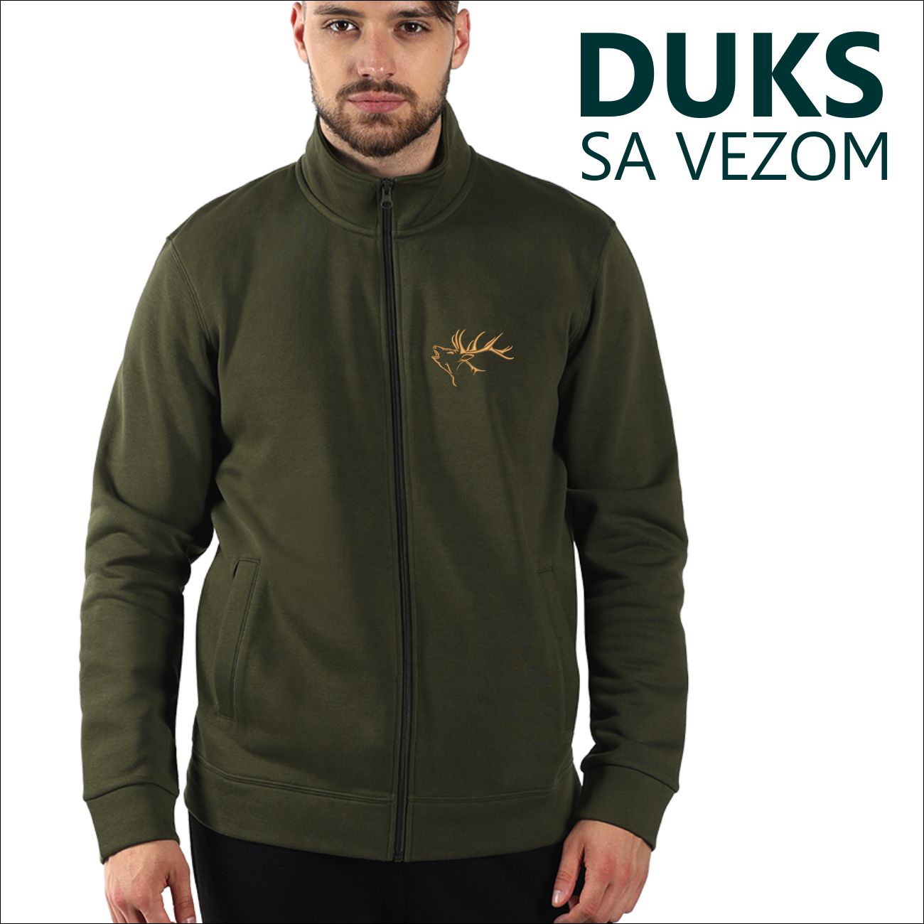 Lovački duks na zakopčavanje JELEN-2